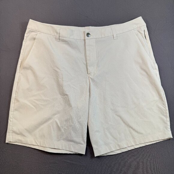 Lululemon ABC Classic-Fit Shorts Mens 38 Light Ivory 9" Woven Air - Picture 1 of 7